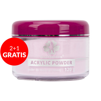 2+1gratis Puder akrylowy do paznokci Allepaznokcie Deep Pink Acrylic Powder 120g Nr 9