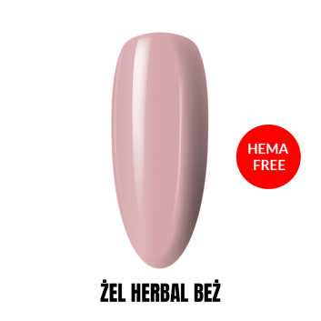 Żel budujący herbal beż HEMA/Di-HEMA Free 1kg