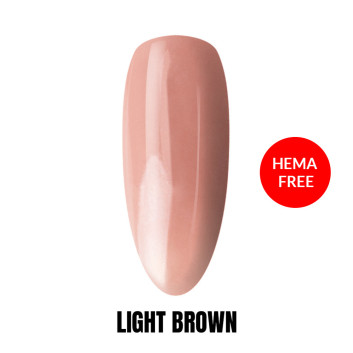 Akrylożel acrylgel powder gel Light Brown HEMA/Di-HEMA Free 1kg