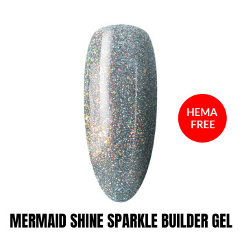 Mermaid Shine Sparkle Builder Gel HEMA/Di-HEMA Free 1kg