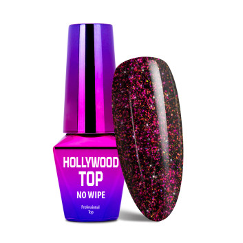 Top no wipe Hollywood MollyLac Mixy Fuchsia do lakierów hybrydowych 10g