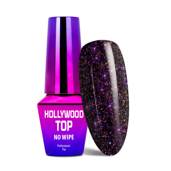 Top no wipe Hollywood MollyLac Violet Show do lakierów hybrydowych 10g