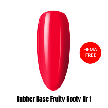 Rubber Base baza kauczukowa neonowa Fruity Rooty HEMA/Di-HEMA Free 1kg Nr 1