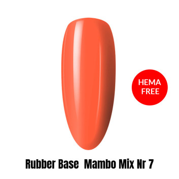 Rubber Base baza kauczukowa neonowa Mambo Mix HEMA/Di-HEMA Free 1kg Nr 7