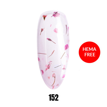 152 Flower gel polish lakier hybrydowy z kwiatkami HEMA/Di-HEMA Free 1kg