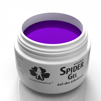 Żel do zdobień Spider Gel Allepaznokcie fioletowy violet 3ml