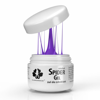 Żel do zdobień Spider Gel Allepaznokcie fioletowy violet 3ml