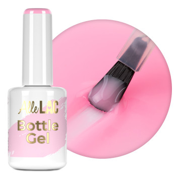 Żel do paznokci w butelce z pędzelkiem Bottle Gel AlleLac Candy Pink 15g