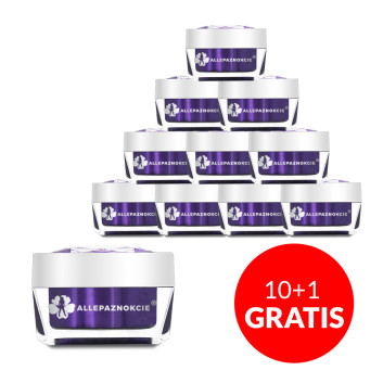 10+1gratis Żel budujący gęsty Jelly Manifest White Allepaznokcie 50g