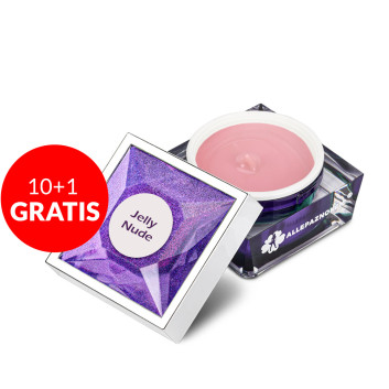 10+1gratis Żel budujący gęsty Jelly Nude Allepaznokcie 15g