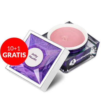 10+1gratis Żel budujący gęsty Jelly Nude Allepaznokcie 50g