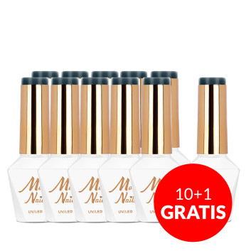 10+1gratis Lakier hybrydowy Molly Nails Rest & Relax Zen HEMA/Di-HEMA Free 8g Nr 90