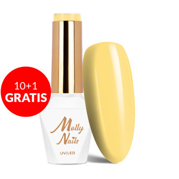 10+1gratis Lakier hybrydowy Molly Nails Rest & Relax Holiday HEMA/Di-HEMA Free 8g Nr 95