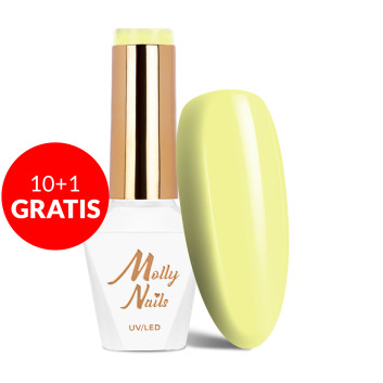 10+1gratis Lakier hybrydowy Molly Nails Rest & Relax Relaxing HEMA/Di-HEMA Free 8g Nr 96