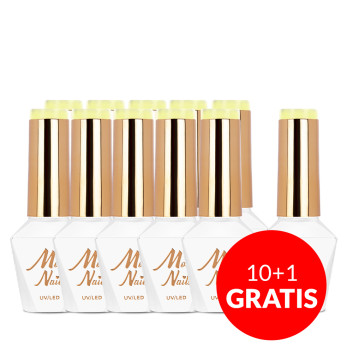 10+1gratis Lakier hybrydowy Molly Nails Rest & Relax Relaxing HEMA/Di-HEMA Free 8g Nr 96