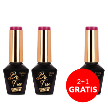 2+1gratis Lakier hybrydowy Molly Nails BeFree Pastels Cherry lady HEMA/Di-HEMA Free 10g Nr 16