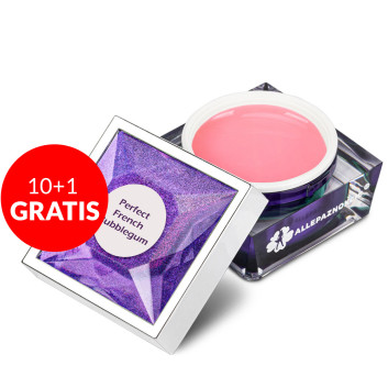 10+1gratis Żel budujący samopoziomujący Perfect French Bubblegum Allepaznokcie 50g