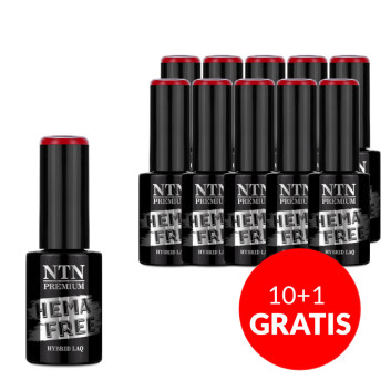 10+1gratis Lakier hybrydowy NTN Premium Show Collection HEMA/Di-HEMA Free 5g Nr 115