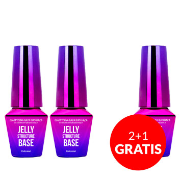 2+1gratis Twarda baza do rekonstrukcji Jelly Structure Pink Base 10g