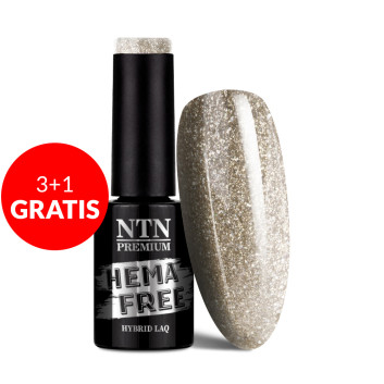 3+1gratis Lakier hybrydowy Ntn Premium Celebration Collection HEMA/Di-HEMA Free 5g Nr 169