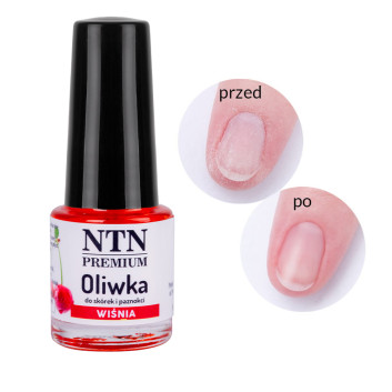 Oliwka do skórek i paznokci NTN Premium o zapachu wiśniowym 5 ml Nr 12