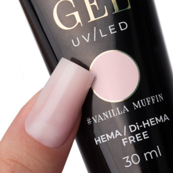 Akrylożel Polygel żel budujący do przedłużania AcrylGel Molly Nails HEMA/Di-HEMA Free Vanilla Muffin 30 ml