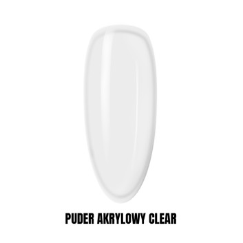 Puder akrylowy do paznokci Clear w opakowaniu zbiorczym 1kg
