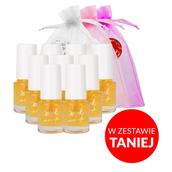 100sztuk Oliwka do skórek i paznokci o zapachu mango z woreczkiem 5 ml