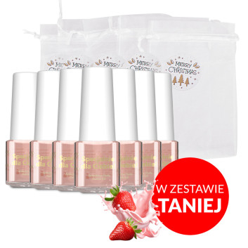 100sztuk Oliwka do skórek i paznokci o zapachu Strawberry Shake z woreczkiem 5 ml