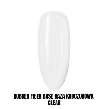 Rubber Fiber Base Baza kauczukowa z włóknami jedwabiu Clear HEMA/Di-HEMA Free 1kg