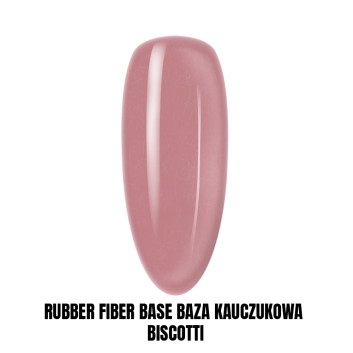 Rubber Fiber Base Baza kauczukowa z włóknami jedwabiu Biscotti HEMA/Di-HEMA Free 1kg