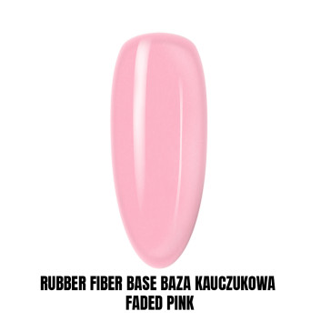 Rubber Fiber Base Baza kauczukowa z włóknami jedwabiu Faded Pink HEMA/Di-HEMA Free 1kg