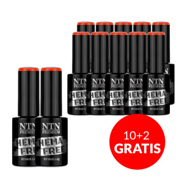 10+2gratis Lakier hybrydowy NTN Premium California Collection Neon HEMA/Di-HEMA Free 5g Nr 142