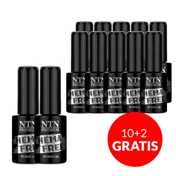 10+2gratis Lakier hybrydowy NTN Premium After Midnight Collection HEMA/Di-HEMA Free 5g Nr 72