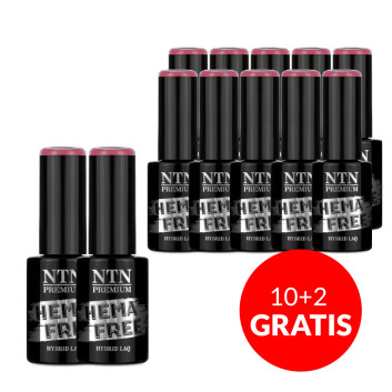 10+2gratis Lakier hybrydowy NTN Premium Topless Collection HEMA/Di-HEMA Free 5g Nr 15