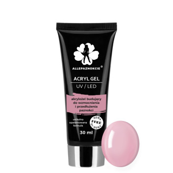 Acryl Gel akrylożel Allepaznokcie HEMA/Di-HEMA Free French Pink 30ml