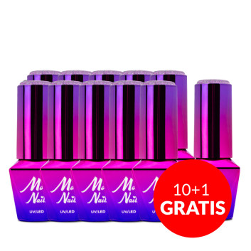 10+1gratis Lakier hybrydowy Molly Nails Shocking Shine Time Lie 8g Nr 682