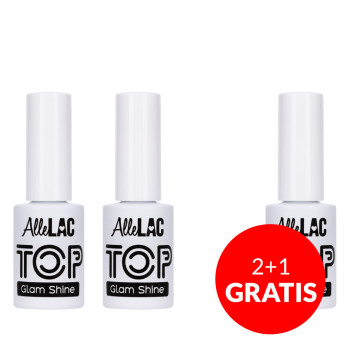 2+1gratis Top Glam Shine no wipe AlleLac Moonstone 5g