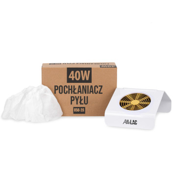 Workowy pochłaniacz do pyłu 1-wiatrakowy 40W AlleLac biały 858-2A