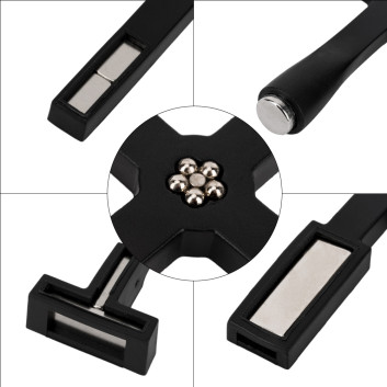 10sztuk Magnes magnetyzer 5w1 do kociego oka cat eye czarny