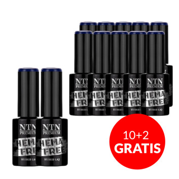 10+2gratis Lakier hybrydowy NTN Premium After Midnight Collection HEMA/Di-HEMA Free 5g Nr 70