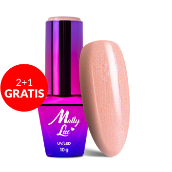 2+1gratis Lakier hybrydowy MollyLac Yoghurt Sweet Eclair 10g Nr 127