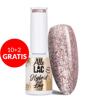 10+2gratis Lakier hybrydowy AlleLac Shine Like a Bride HEMA/Di-HEMA Free 5g Nr 125