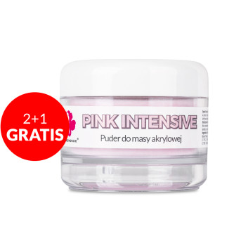 2+1gratis Puder akrylowy do paznokci Allepaznokcie Pink Intensive Acrylic Powder 30g Nr 5