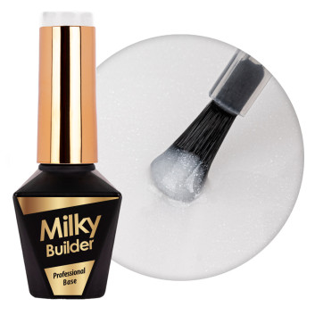 Baza hybrydowa Molly Nails Milky Builder Base Pearly 10g