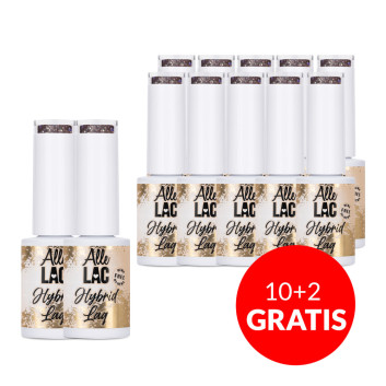 10+2gratis Lakier hybrydowy AlleLac Coffee & Chocolate Collection HEMA/Di-HEMA Free 5g Nr 53
