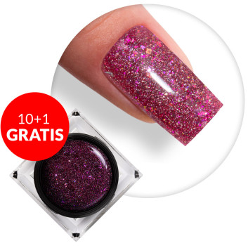 10+1gratis Żel do paznokci Shine on you Fuchsia Shine MollyLac HEMA/Di-HEMA Free 15g