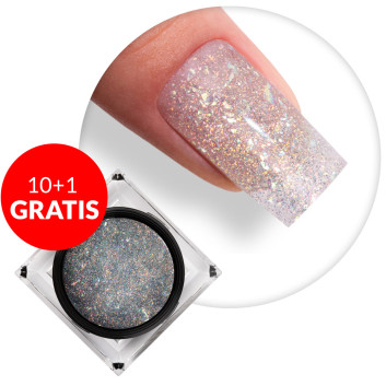 10+1gratis Żel do paznokci Shine on you Diamond Shine MollyLac HEMA/Di-HEMA Free 15g