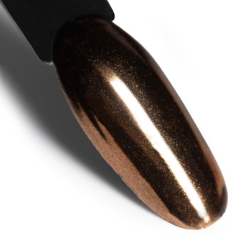 Pyłek lustrzany efekt do zdobień paznokci Glass Effect AlleLac Carmel Nr 13