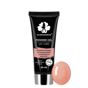 Powder Gel akrylożel Allepaznokcie HEMA/Di-HEMA Free Pudding 30ml